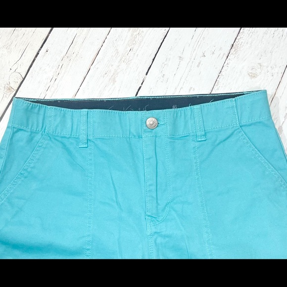 Gloria Vanderbilt Aqua Blue Capri Pants - Size 6 - Picture 5 of 6